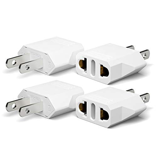 Adaptador De Tomada 4 Unidades Para Eua E Japão Com Plug Americano - Unidapt