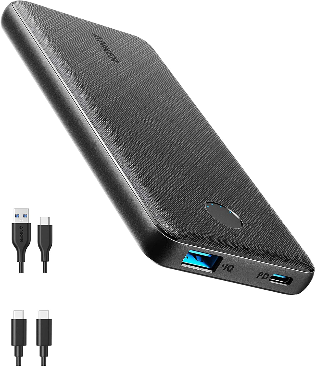 Carregador Portátil  Anker Power Bank, Usb-c 10000mah Com Entrega De Energia De 20w, Núcleo De Poder Ultrafino 10000 Pd Para Iphone 12/12 Mi