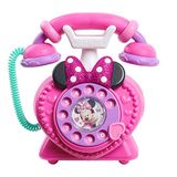 Disney Junior Minnie Mouse Ring Me Rotary Phone With Lights And Sounds, Pretend Play Phone For Kids, By Just Play