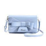 Moda Simples Bow Bolsa Feminina, Corpo Cruzado De Um Ombro Pequeno