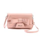 Moda Simples Bow Bolsa Feminina, Corpo Cruzado De Um Ombro Pequeno