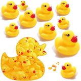 100 Peças Mini Borracha Amarela Banho Pato Flutuador Patos Mini Patinhos De Borracha Brinquedos De Banho De Patinho De Borracha A Granel Par