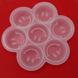 7 Furo Bandeja De Gelo De Silicone Creative Smiley Caixa De Gelo De Silicone
