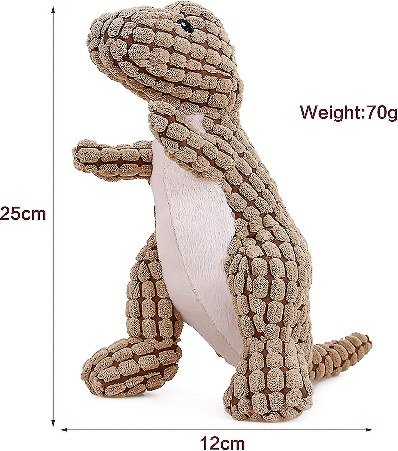 3 Pack Dog Chew Toys, Dinossauros De Pelúcia Brinquedo De Estimação Indestrutível