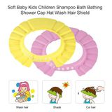 Baby Soft Kids Crianças Shampoo Banho Banho Chuveiro Chapéu Foi