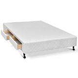 Cama Box Base C/gavetas King Poli Tecido White (193x27-c/4 Gavs) - Castor