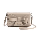 Moda Simples Bow Bolsa Feminina, Corpo Cruzado De Um Ombro Pequeno