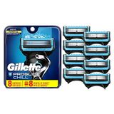Refis Gillette Proglide Chill P/ Barbear, 8 Und., Tecnologia De Refrigeração P/ Pele Refrescante