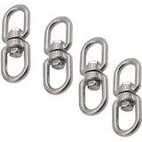 Cesta Suspensa Spinners Gancho 304 Ganchos Giratórios De Aço Inoxidável Para Plantas Penduradas Pote Vento Chimes Alimentador De Pássaro, 4