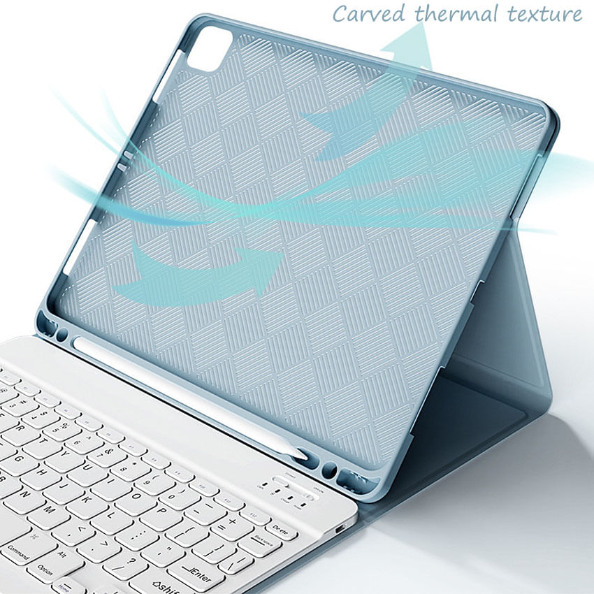 Capa Com Teclado E Mouse Para Ipad 9.7 2017 2018 5th 6th