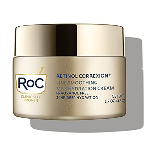 Hidratante Facial Diário Anti-envelhecimento Roc Retinol Correxion, Max Hidratação Com Ácido Hialurônico, Sem Fragrância, Cuidados Com A Pel