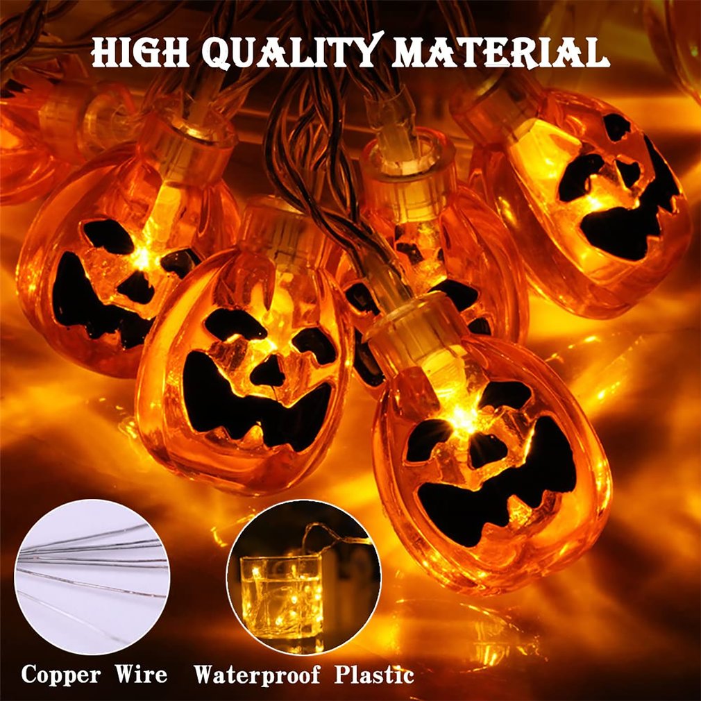 Halloween Decoração Abóbora String Lights 4.5m 30 Led 30 Ha