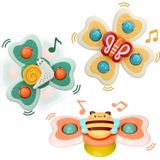 Brinquedos De Aprendizagem Sensorial Giratório Para Crianças 1-3, Bebê 6-12-18 Meses Sucção Copa Spinner Brinquedo, Brinquedos De Banho De B
