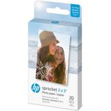 Papel Fotográfico Zink Auto-adesivo Hp Sprocket 2x3/ Premium (20 Folhas) P/ Imp. Hp Sprocket