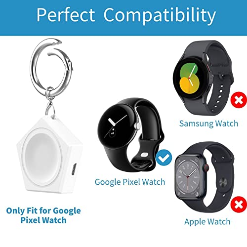 2-pack Mini Carregador 2 Em 1 Para Google Pixel Watch, Usb-c