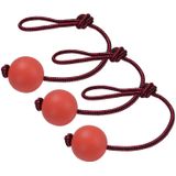 Bola De Corda De Cachorro, 3 Pcs Ball Em Um Brinquedo De Brinquedo De Brinquedo Natural Elástico Elástico Cães De Borracha Sólida Bolas Mast