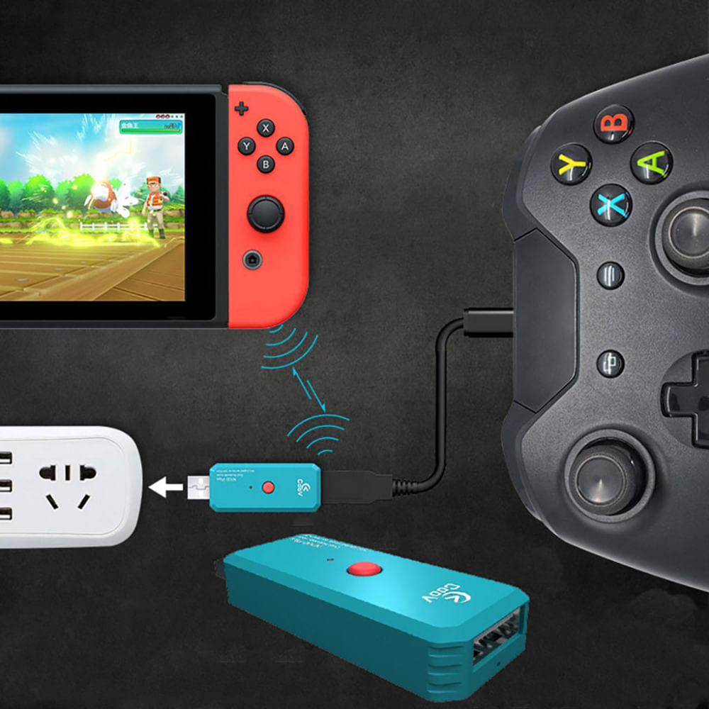 Adaptador Conversor Bluetooth Sem Fio Para Nintendo Switch Pc