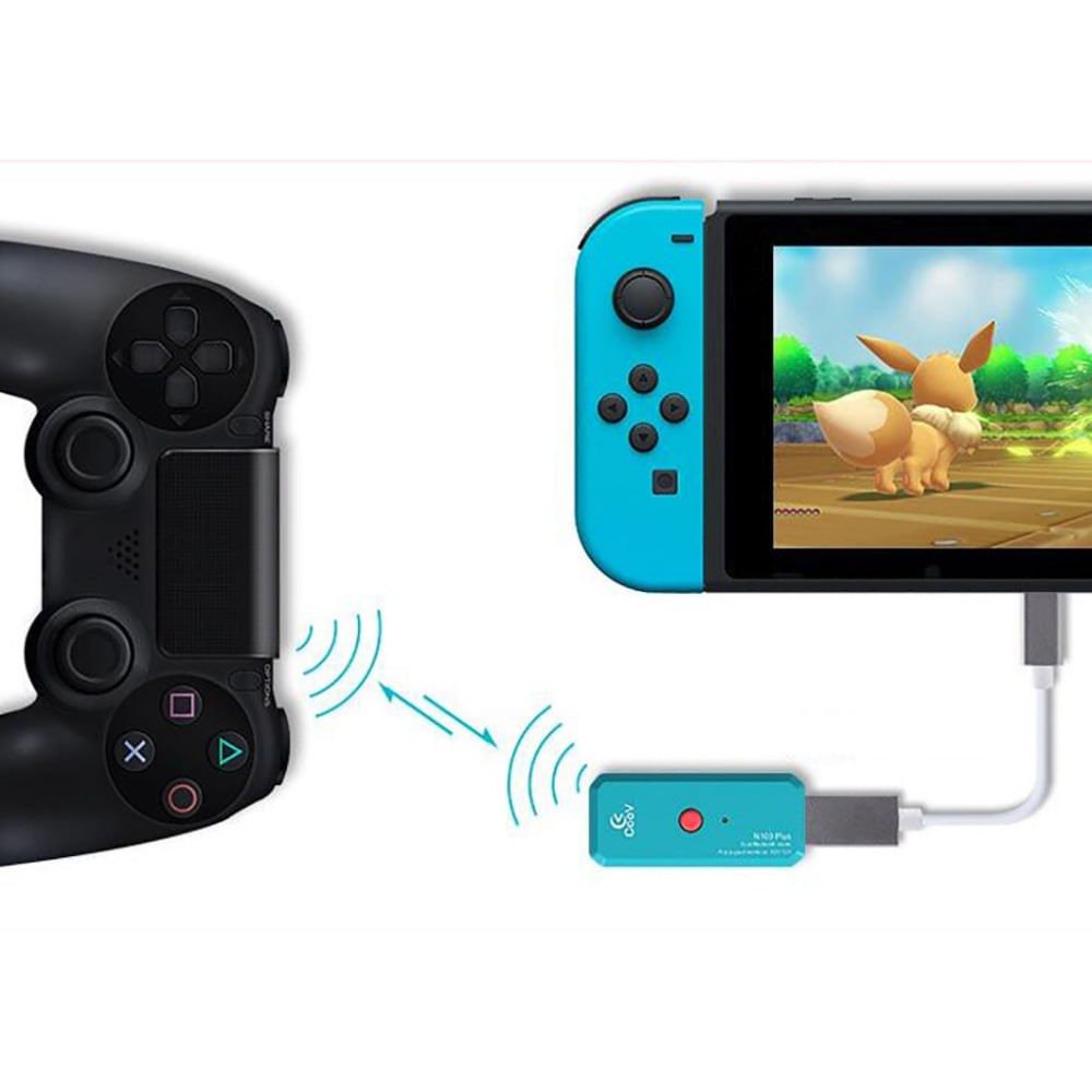 Adaptador Conversor Bluetooth Sem Fio Para Nintendo Switch Pc