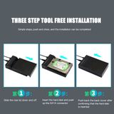 Usb-c Para Sata Hdd Gabinete 3,5 Polegadas Usb3.1 Multifunction Ha
