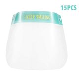 30 Peças Face Shields Com 10 Bandas E 10 Esponjas Para Homens