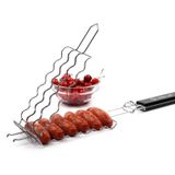 Malha Grelhada De Salsicha De Aço Inoxidável, Churrasqueira De Salsicha Ao Ar Livre