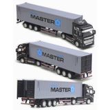Carro De Brinquedo Das Crianças 148 Liga Container Truck Toy Modelo Cinza