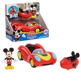 Disney Junior Mickey Mouse Funhouse Veículo Transformador, Mickey Mouse, Carro De Brinquedo Vermelho, Pré-escola, Por Just Play