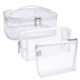 3 Peças Saco De Maquiagem Saco De Higiene Portátil Bolsa De Trabalho Cooperativa Organizadora De Viagens Resistentes À Água Para Mulheres (c