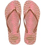 Havaianas Slim Animals Rose Gold/rose Gold Metálico