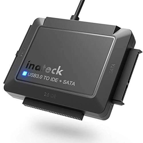 Inateck Usb 3.0 Para Ide/sata Leitor Externo De Disco Rígido Aplicável A 2,5/3,5 Hdd/ssd, Com Fonte De Alimentação 12v/2a, Sa03001