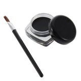 Black Pro Eye Liner Delineador Sombra Gel Maquiagem Cosmética + Br