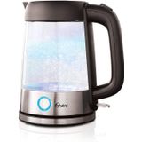Chaleira De Vidro Iluminadora Oster 1.7l (7-cup) Com Indicador Led E Desligamento Automático