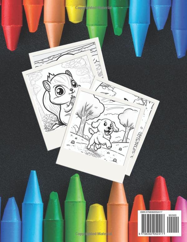 Animais Coloring Book Animais Bonitos Livro Para Colorir Para Crianças