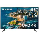 Smart Tv 55 Uhd 4k Samsung 55cu7700 Processador Crystal 4k Samsung Gaming Hub Visual Livre De Cabos Tela Sem Limites