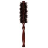 Escova De Cabelo Curling, Alça De Madeira Redonda Anti-estática Com Pente De Pente De Pente Diy