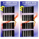 Bobby Pins Preto, 2 Polegadas De Acabamento Liso Bun Hair Pins Cli