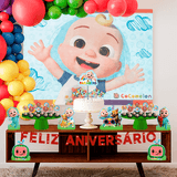 Kit Festa Fácil Cocomelon Aniversário Criança Infantil