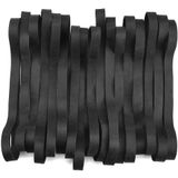 35 Pcs Black Rubber Elastic Bands Set De Grandes Bandas De Lixo Elásticos Grossos Bandas De Arquivo Durável Pasta De Arquivo Para Material E