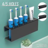 4 Furos Ganchos De Pasta De Dentes Toothbrush Holder Wall Mounted Hold