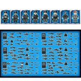 8pcs Pantera Negra Commando Militar Montado Building Bloc