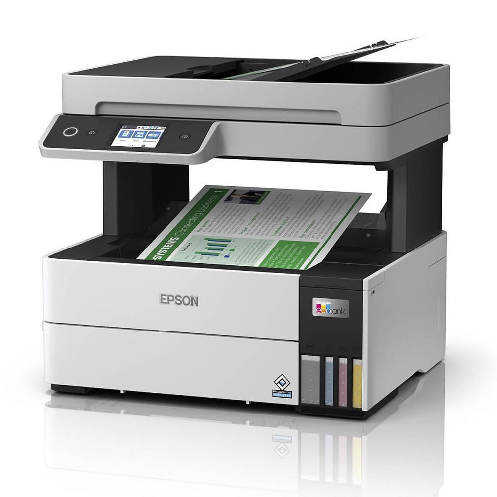 Impressora Epson Ecotank L6490 Wi-fi Duplex Bivolt Branca