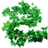 Artificial Ivy Garland Plants Vine 12 Pack 24m Artificial Ivy Leaves Plástico E Tecido Artificial Deixa Guirlanda Para Celebração De Casamen