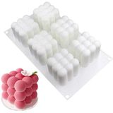 Moldes De Bolo De Silicone 3d - Reutilizável Non-stick Fácil Liberação Molde De Cubo De Mousse Para Queijo De Queijo De Chocolate Cheesecake