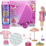 Cor Da Barbie Revelar Espuma! Doll &amp; Pet Friend Com 25 Surpresas Bolhas Perfumadas, Roupas, Extensão Capilar, Pulseira Infantil &amp; Charme Es