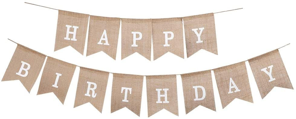 Banner Hessian De 13 Peças, Decoração Perfeita Diy, Bunting Bandeira Triângulo Para Casamentos, Chás De Bebê, Aniversários, Festas E Outras