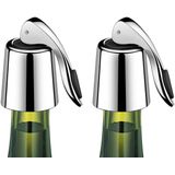 Wine Bottle Stopper Aço Inoxidável, Tampão De Garrafa De Vinho Com Silicone, Rolha De Garrafa De Bebida Em Expansão, Protetor De Vinho Reuti