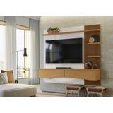 TV Até 65" Polegadas 2 Gavetas Off White/Tauari Lukaliam Europa 180x162