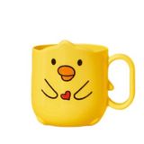 Taça De Escova De Dentes Infantil Pato Amarelo, Simples