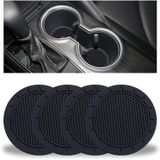 Porta-copos De Carro, Montanha-russa De Carros De Pvc, 4 Pack Universal Auto Anti Slip Cup Holder Insert Coaster, Car Interior Accessories -