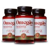 3x Oleo De Avestruz Strut Original Omega 3 6 7 9 Hf Suplements